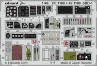MW22 Eduard 491108 SBD-1 1/48 Pe Set For Academy