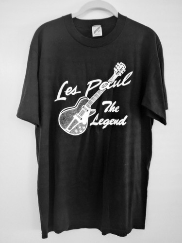 Vintage Les Paul T Shirt Les Paul the Legend Fat Tuesday's Jazz Club 90s