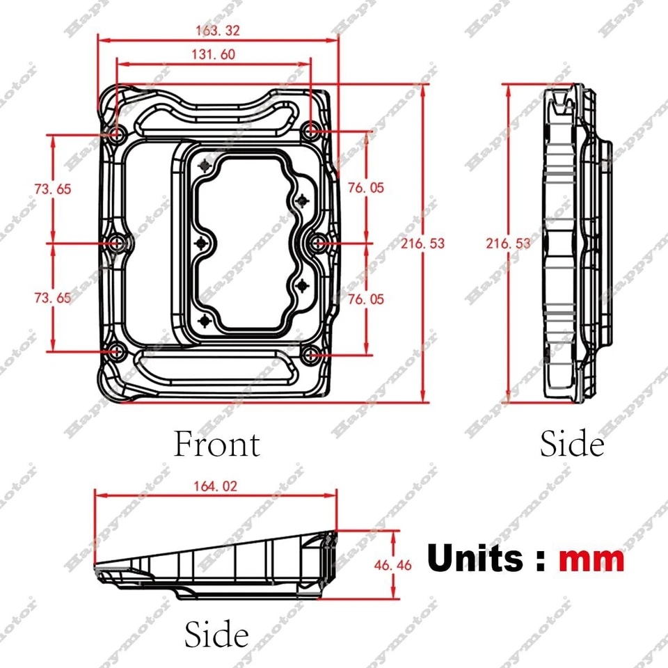Rocker Box Top Cover CNC Clarity For Harley Twin Cam Electra Street Road Glide — 第 3/3 张图片