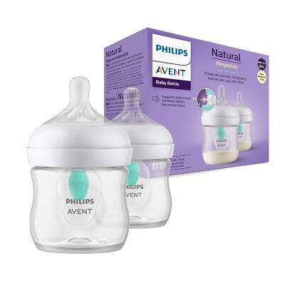 Philips Avent Babyflaschen Natural Response, 2x Baby-Flaschen mit AirFree Ventil