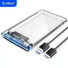 ORICO SATA Gehäuse USB3.0 SATA 2.5" External HDD SSD Case Transparent