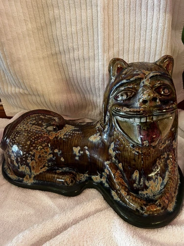 Jorge Wilmot Museum Quality High Temp Glaze Pottery Nagual from Tonala Mexico