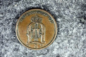 1877 - Sweden 2 Ore Coin! #J06638