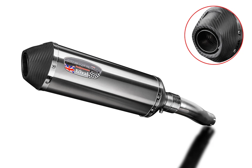 Kit silenciador de escape de acero inoxidable X-Oval de 13,5" Slip On Honda CB600F Hornet 2007-2014 Foto 2 de 4