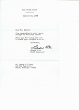Pres Jimmy Carter Letter 1978 Landon Kite
