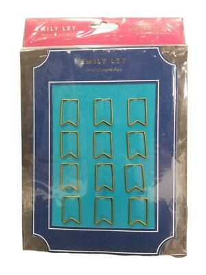 EMILY LEY At A Glance Planner Set of 12 Paper Clips For Planners & Organizers