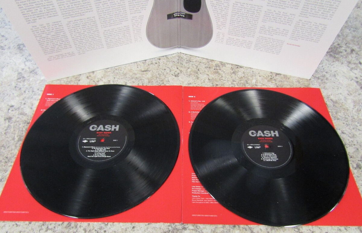米、欧2discs LP Johnny Cash Easy Rider: The Best Of The Mercury Recordings 0600753897331 Mercury /00520 Johnny Cash – Easy Rider: The Best Of The Mercury Recordings
