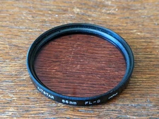 55MM FL-D Fluorescent Color Correction Glass Filter - Kitstar Made in Japan