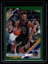 Andrew Wiggins 2019 Panini Chronicles Donruss Optic Green Prizm Card  #511