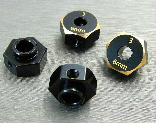 Samix RC Axial SCX10 III / Capra 6mm Латунь 21g Набор шестигранных адаптеров SCX3-4063-6