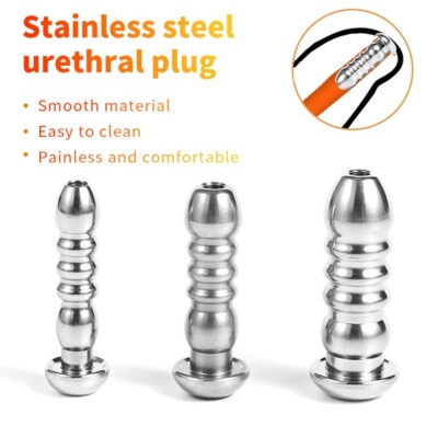Stainless Steel Penis Plug Urethral Plug Dilator Sound Urethral Bead Tube Toys | eBay Stainless Steel Penis Plug Urethral Plug Dilator Sound Urethral Bead Tube Toys | eBay