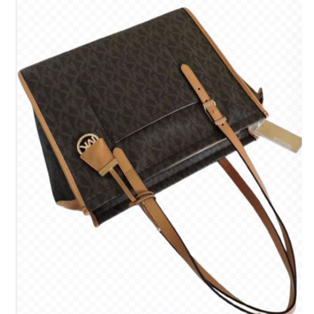 MICHAEL Michael Kors Darien Medium Tote (Brown/Peanut) 30S6GDKT6V
