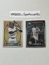 Jazz Chisholm Jr. 2021 Topps GQ RC Rookie & 2024 Topps Chrome #USC78 Yankees