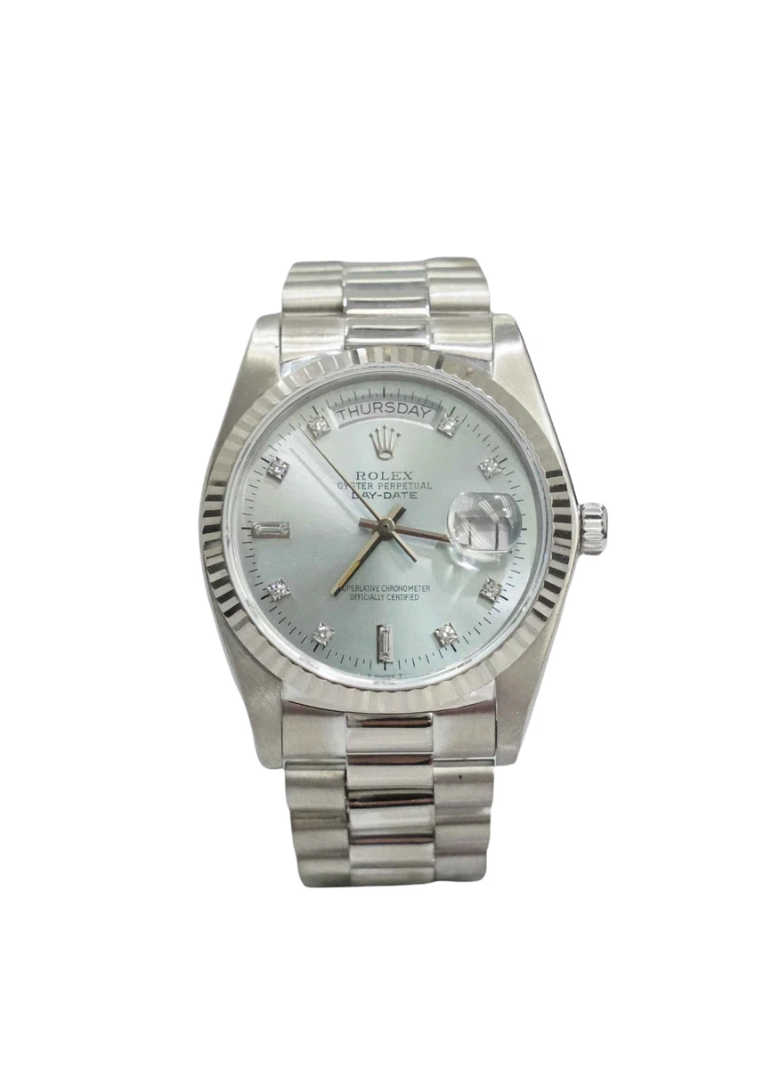 Rolex president clearance white gold 36mm
