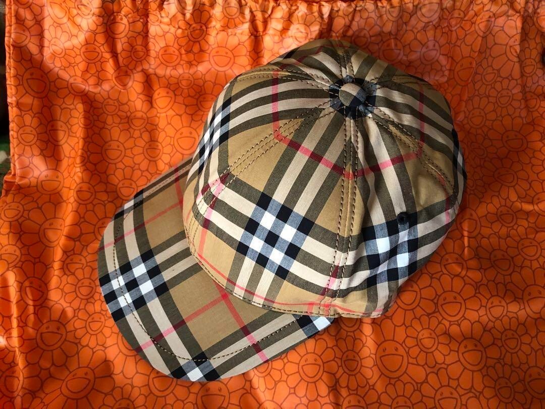 New Burberry Vintage Nova Check Cotton Baseball Trucker Mesh New Burberry Vintage Nova Check Cotton Baseball Trucker Mesh