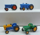 Lesney Matchbox Toys Group of 4 Farm Tractors