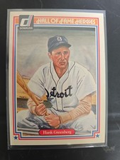 1983 Donruss Hall of Fame Heroes - Hank Greenberg #16