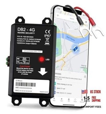 GPS Tracker for Vehicles   Real-Time Vehicle Tracking Device for Car, DB2-4G