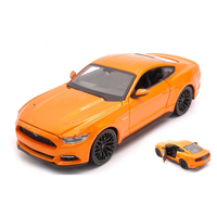 Ford Mustang Gt 2015 Orange 1:24 Maisto Auto Stradali -D- Neues Modell
