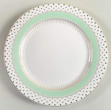 Grace's Teaware Pin Dots Mint Green Salad Plate 11230722