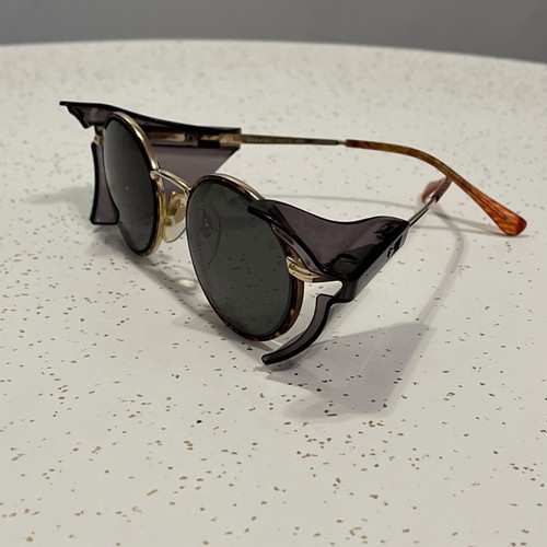 VTG American Optical AO Safety Eye/sunglasses Round RARE 740 Z87-2 135mm 50/18 - Picture 6 of 10