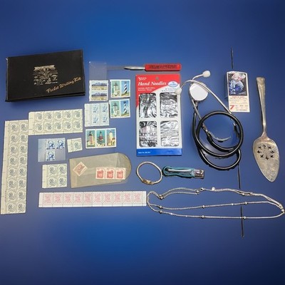 Interesting Vintage Old Odds and Ends Junk Drawer Lot Of Misc Items