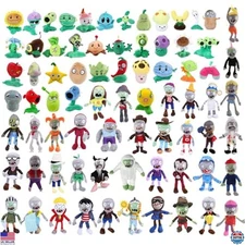 JHESAO Plants vs Zombies Plush Set - 16 Random Soft Zombie Dolls - PVZ Toys