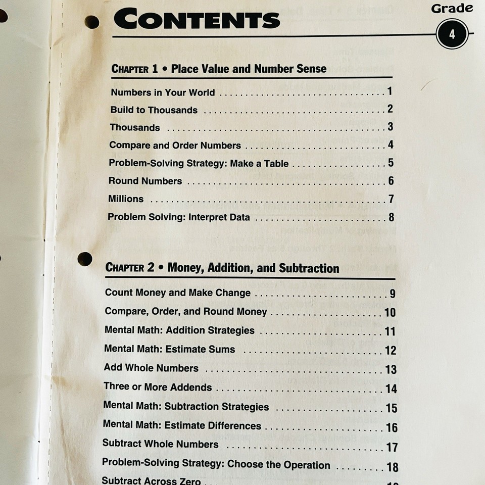 Partial Mcgraw Hill, Practice Math Workbook Grade 4 And 5 | eBay