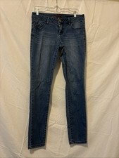 Elle Jeans Womens 8 Skinny Soft Stretch Denim Dark Wash Bottoms Blue