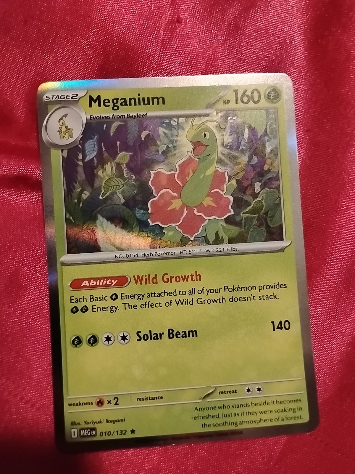 Meganium 010/132 Me01: Mega Evolution Reverse Holo