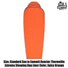Size: Standard Sea to Summit Reactor Thermolite Extreme Sleeping Bag Liner Color