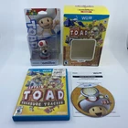 Captain Toad Treasure Tracker Wii U + Toad Amiibo CIB Complete Tested