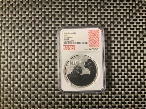 2019 Tuvalu $1 Hulk Marvel Comics 1oz .9999 Silver Coin NGC MS69 First Releases