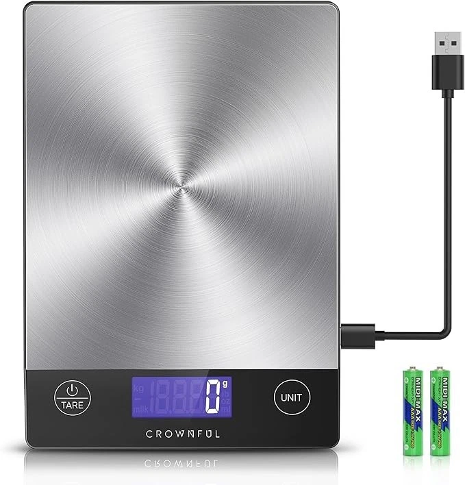 Food Scale -33lb Digital Kitchen Scale for Food Ounces Grams Rechargeable 304
Opens in a new window 