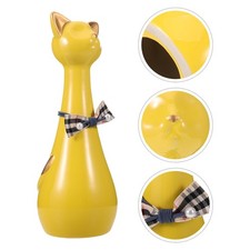 Ceramic Cat Urn for Ashes - Pet Memorial Box with Lid - Animal Ashes Holder -