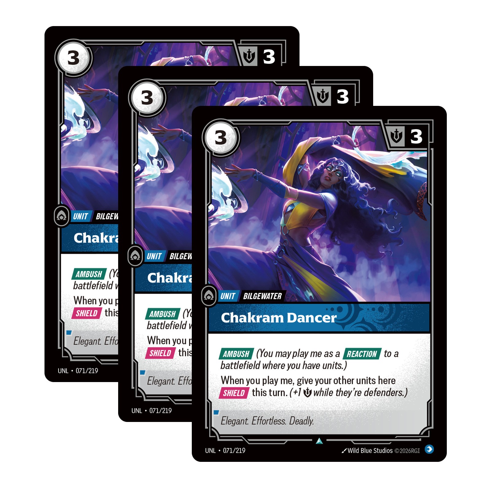 Chakram Dancer x3 Playset | 071/219 | UNL | Riftbound | NM