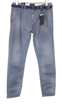 SCOTCH & SODA Warren Herren Hose W32/L32 Blau Relaxed Slim 100% Baumwolle