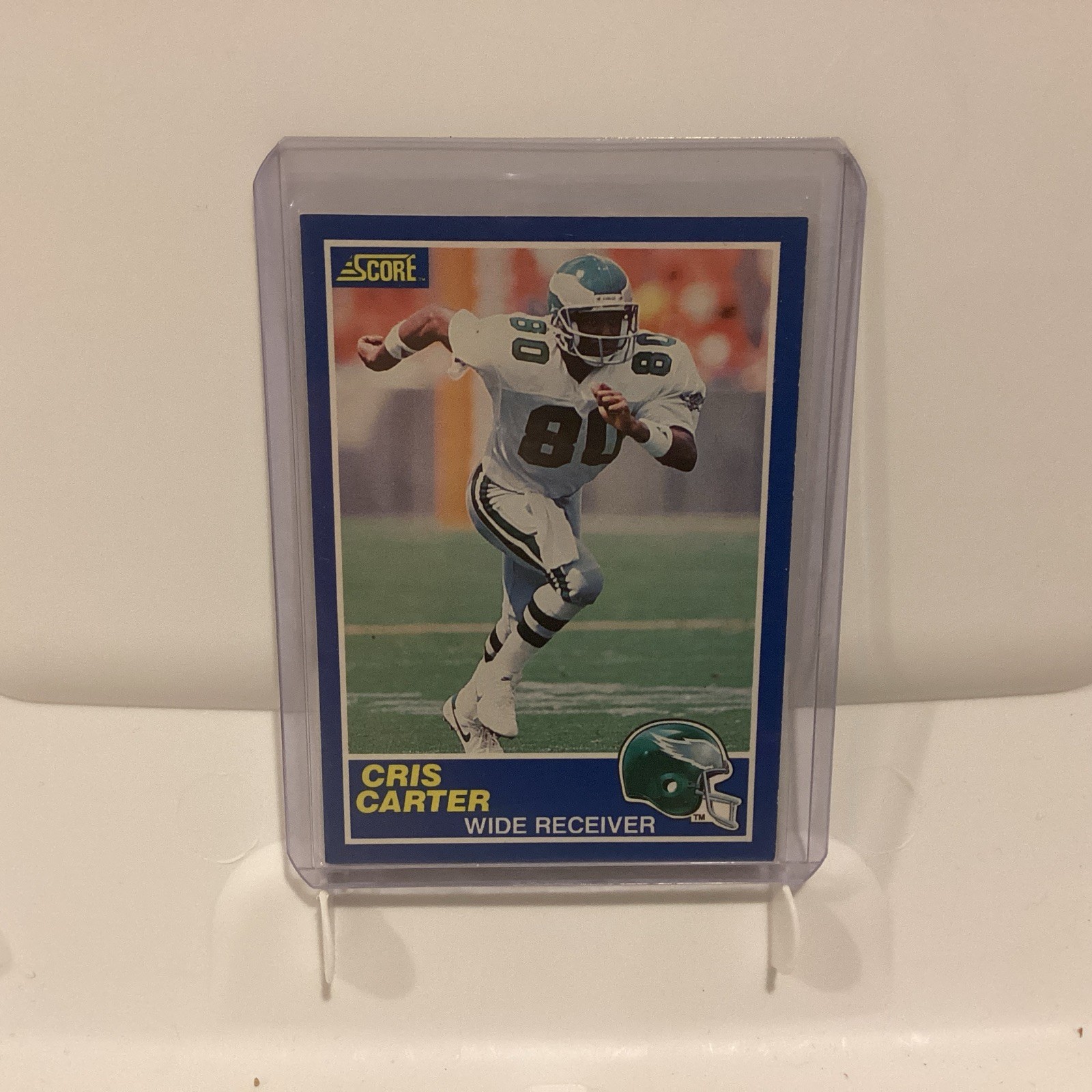 1989 Chris Carter Score #72 Philadelphia Eagles RC Rookie