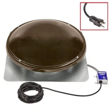 Master Flow Attic Fan 9"x25"x25" Galvanized EZ Cool Plug-In Power Roof Mount