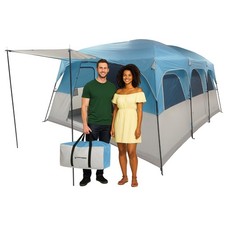 12 Person Large Camping Tent Tall Family Cabin Shelter with Carry Bag