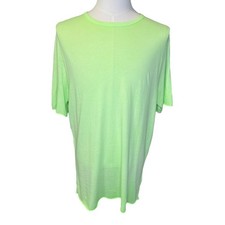 Cotton Citizen Neon Green T-Shirt Crew Neck Short Sleeve Made in USA XL