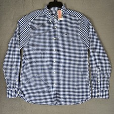 Vineyard Vines Performance Classic Fit Whale Shirt Mens Medium Long Sleeve Plaid