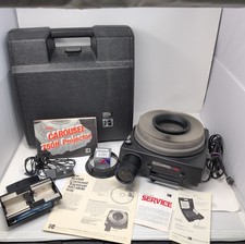 Kodak Carousel 750H Projector, Stack Loader, Lamp, Transvue Slide Tray  Model C