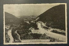 1941 View Of Everett PA Postcard Bedford County Howard Johnson Advertising Back 