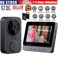 Wireless Smart Video Doorbell WiFi Security Camera Bell Door Ring Intercom