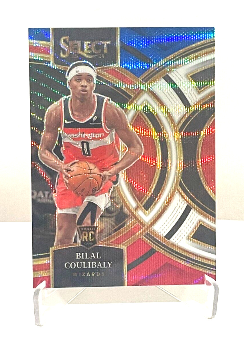 Bilal Coulibaly 2023-24 Panini Select Tri-Color Prizm Premier RC Wizards SP