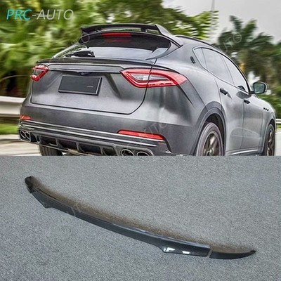 REAL CARBON FIBER Rear Middle Spoiler Wing Lip For 2017-21 Maserati Levante SUV 