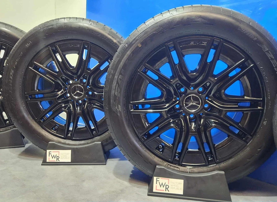 20” G Wagon AMG G580 G550 G580e Factory OEM Original Wheels Rims Tires Black - Image 4 of 4