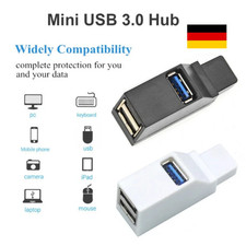 Mini USB 3.0 2.0 HUB 3 Port Splitter Adapter for PC Laptop Macbook Notebook UH1