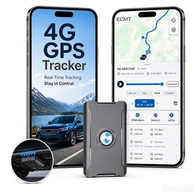 GPS Tracker for Vehicles Cars, Hidden Magnetic Waterproof 4G LTE Car Tracker wit
